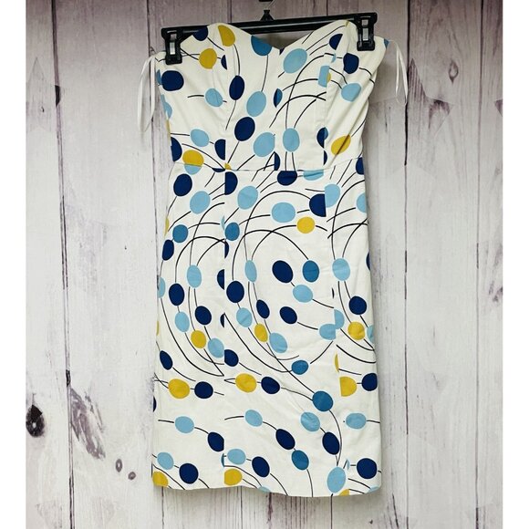 Vintage Milly Of New York Womens Size 2 Dot Print Cotton Blend Sundress - Picture 1 of 3